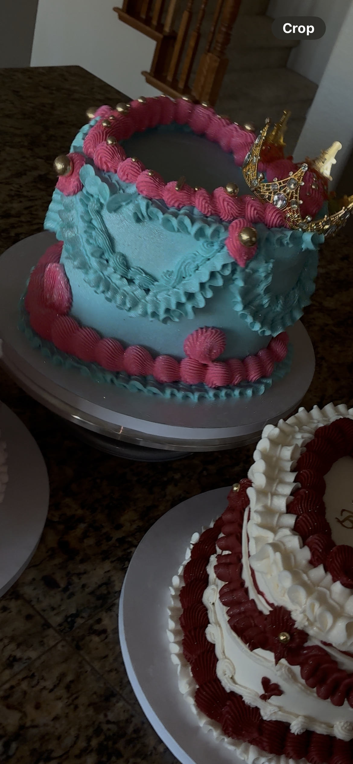 Heart-Shaped 8 inch Custom Cake