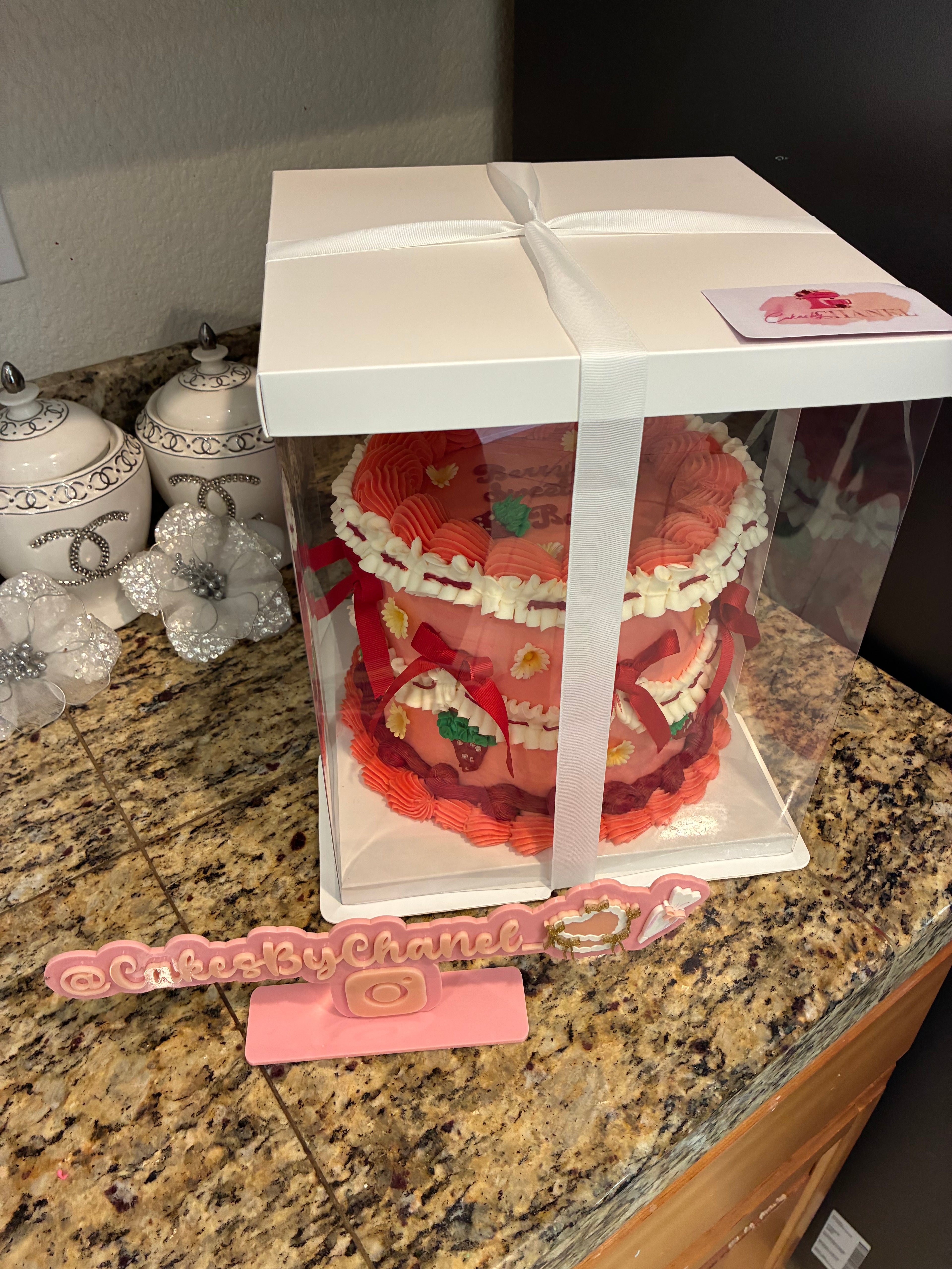Luxury Custom Cake | 8-Inch, 3 Layers | Any Theme, Photo Reference, Hand-Piped & Designer Details