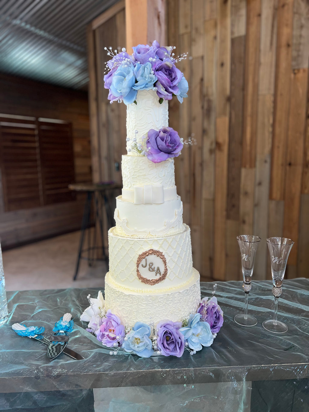 5 Tier Custom - Wedding Cake