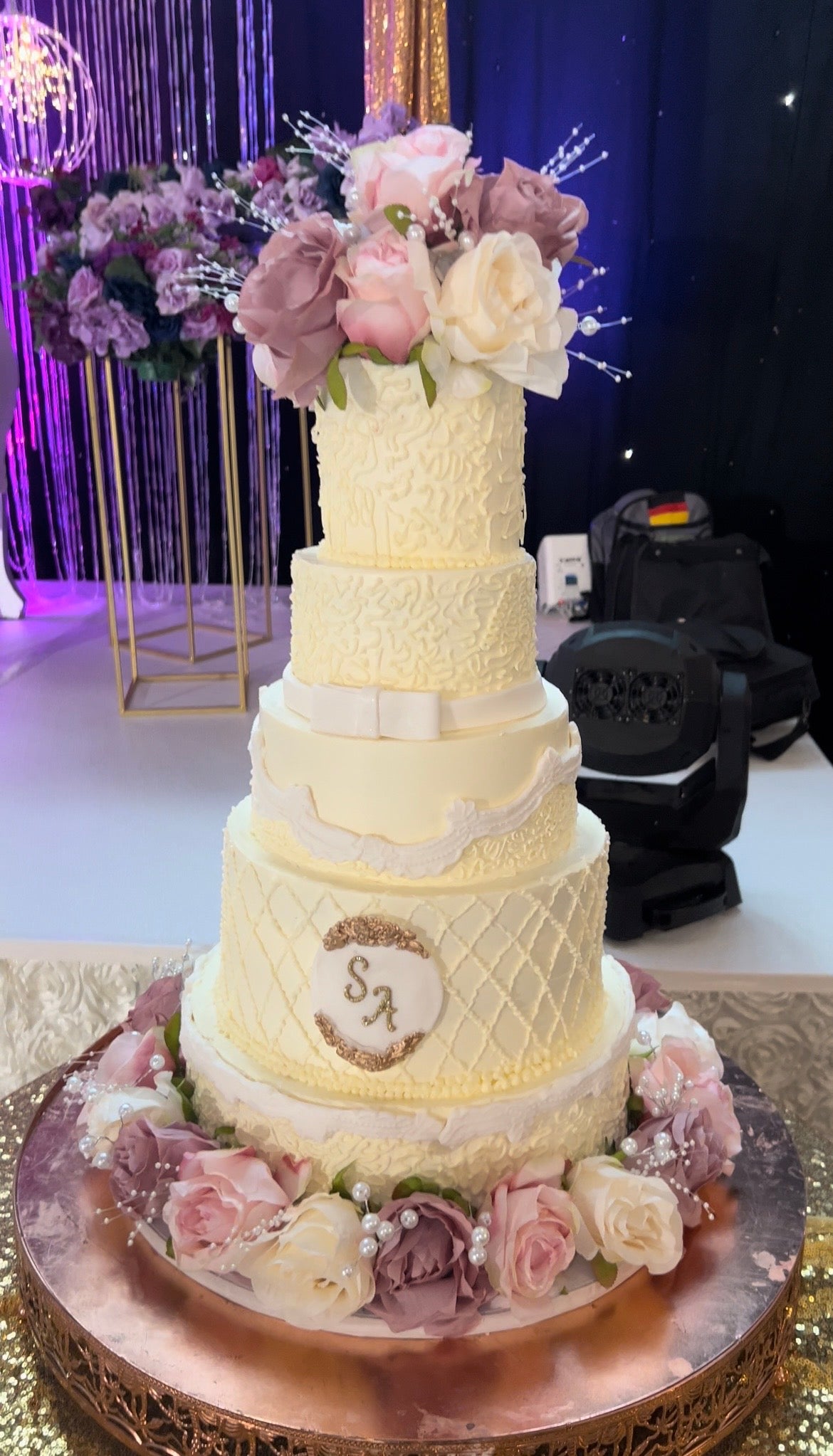 5 Tier Custom - Wedding Cake